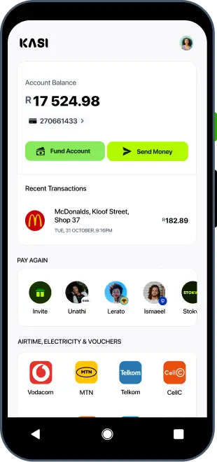 Kasi application on android home screen
